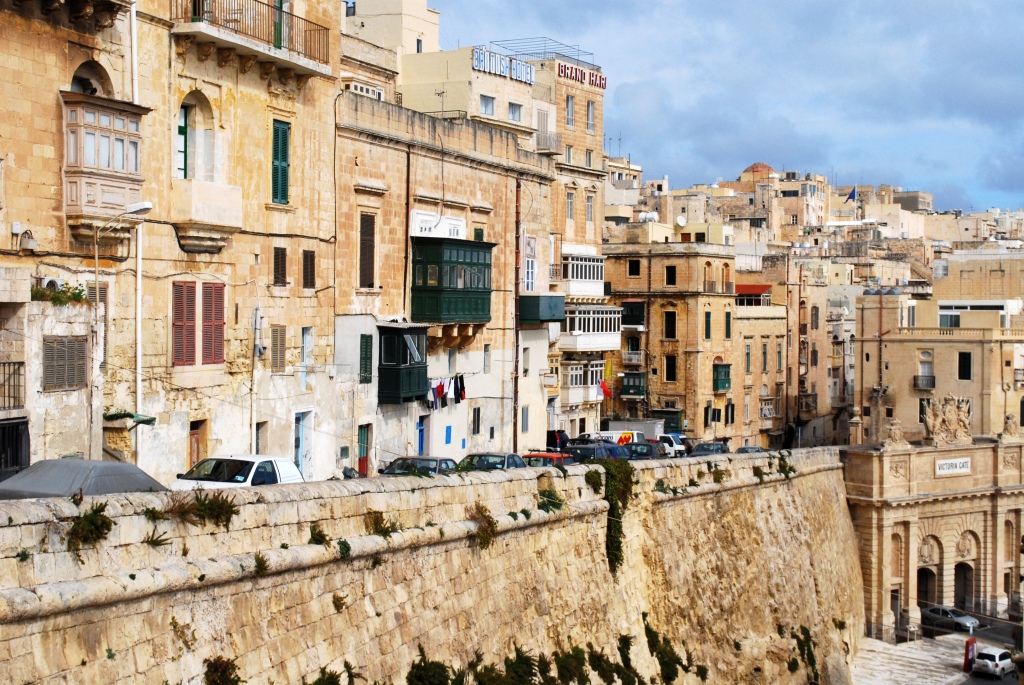 Vista de Battery Street, Valletta